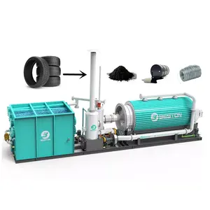 Beston Group Small MSW Waste Plastic Tyre Oil Sludge Pyrolysis Plant for Sale