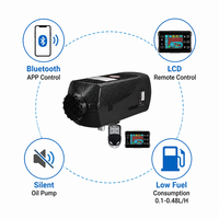 Chauffage diesel 12V 24V 2KW 5KW pour bateau, extérieur, avec télécommande, garantie 1 an