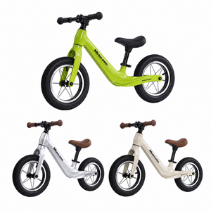 Cadre en alliage de magnésium léger et haute résistance, siège en cuir écologique, vélo d'équilibre pour enfants de 12 pouces - Product Image 2