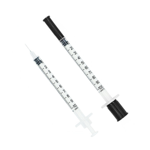 Seringue à insuline stérile jetable en acier inoxydable PP, couleurs violet, noir et rose, 0,5 ml/1 ml, certifiée CE sur mesure - Product Image 2