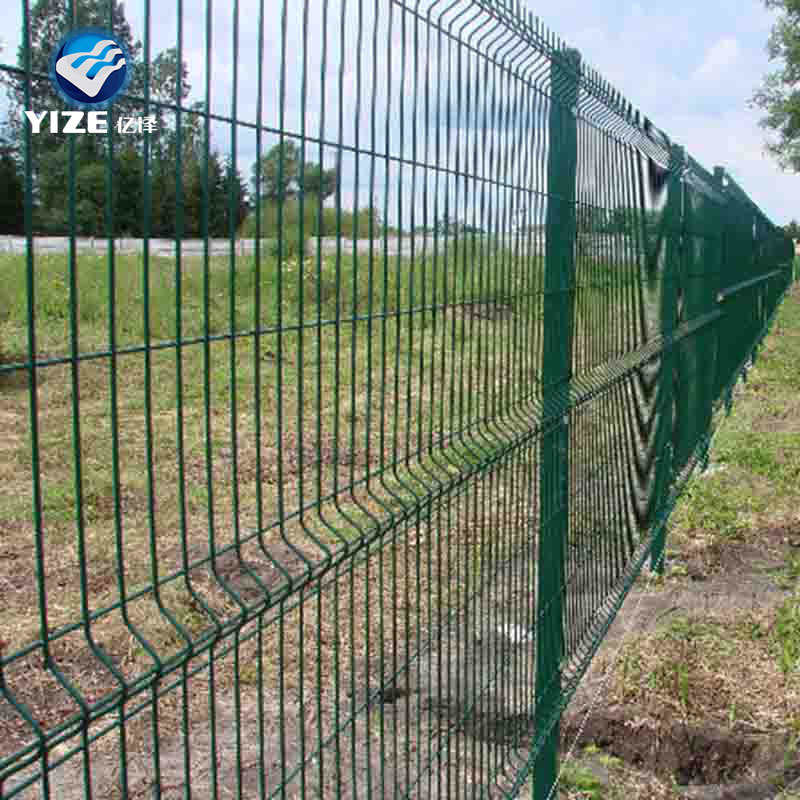Vert PVC Enduit Treillis Métallique Soudé Galvanisé 3D Triangle Plier pliage Clôtures