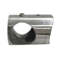 Connecteur de tube de main courante moderne en acier inoxydable réglable pour balustrade ronde, idéal pour escaliers et balcons de villa