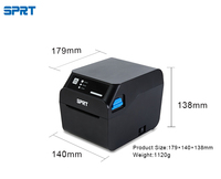 Impresora térmica de recibos SPRT de 80mm, impresora de cocina a prueba de agua y aceite
