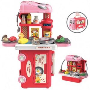 Mini Juego de Juguetes de Cocina y Comida 2025 para Niños, Juego de Cocina de Juguete con Estufa de Gas, Vajilla y Accesorios de Cocina - Product Image 1