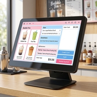 Terminal de point de vente tout-en-un avec écran tactile capacitif de 15,6 pouces, système Windows, processeur Intel