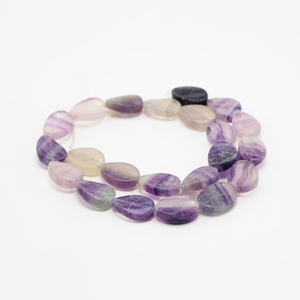 Mode Perles De <span class=keywords><strong>Fluorite</strong></span> 13x18mm <span class=keywords><strong>Violet</strong></span> Larme BRICOLAGE Fabrication De Bijoux En Vrac Perles - Product Image 2
