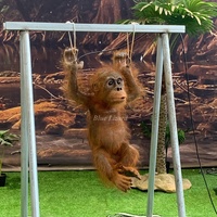 Décoration de parc jungle intérieur, singe bébé animatronique