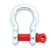 Manilles d'arc d'ancre de levage Omega avec goupille de vis Galvanized Safety Heavy Duty US Type G209 Gamme de 330kg à 55000kg