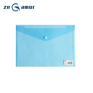 Zeamor A4 Size Logo Customized <strong>Design</strong> Plastic Blue Clear Paper File Covers Folder