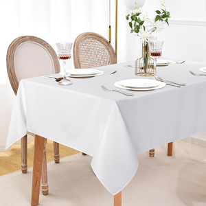 Wholesale High Quality 100% Polyester Woven Disposable Custom Logo Custom Design Rectangular <b>Table</b> Cover Luxury <b>Tablecloths</b> - Product Image 6