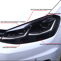 Film teinté pour phares de voiture en TPU fumé noir 7,5 mil, auto-réparant, anti-rayures, anti-sable, hydrophobe, 0,3x15M, OEM/ODM, garantie 3 ans