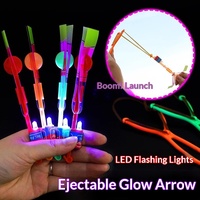 Jouets en plastique, flèches lumineuses qui brillent dans le noir, lance-flèches pour enfants de 14 ans et plus, cadeaux de fête d'anniversaire, cadeaux de Noël, lumières LED lumineuses