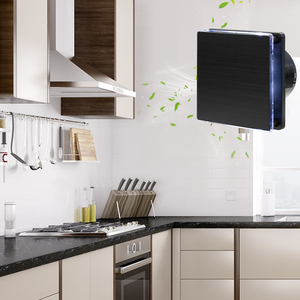 Ventilador Extractor de Baño OEM/SEICOI con Humidistato, Acero Inoxidable, IPX4, ODM Personalizable, Montaje en Pared/Techo para Cocina y Baño - Product Image 2