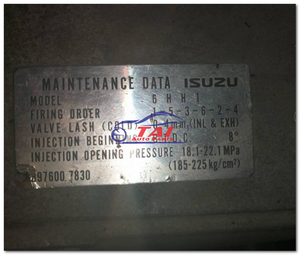 เครื่องยนต์6HH1ญี่ปุ่นแท้สำหรับอีซูซุ - Product Image 4