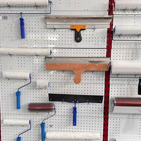 Support plaqué rugueux de rouleau de peinture de mur d'éponge de style européen avec la poignée en plastique