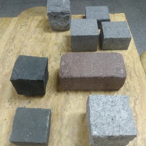 Tùy chỉnh kích thước và thiết kế tiếng anh màu đen màu xám màu be màu vàng đá <span class=keywords><strong>Granite</strong></span> đá 4 inch dày đá cuội pavers đường lái xe giá - Product Image 2