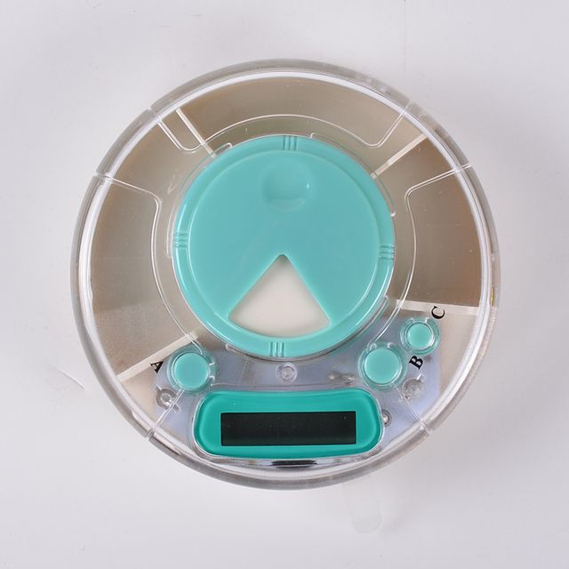 MM-PBR711 Round Clear Digital Pill Box Electronic Dispenser With Alarm Reminders and Flashing Icons