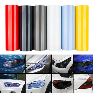 30cm * 10M brillo transparente luz negro humo TPH película tinte faro trasero envoltura cubierta pegatina para autocuración antiarañazos - Product Image 2