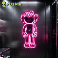 Xdsign Boîte à lumière publicitaire rectangulaire en aluminium personnalisable rapide, miroir infini multicouche, LED, acrylique semi-transparent, ultra-mince