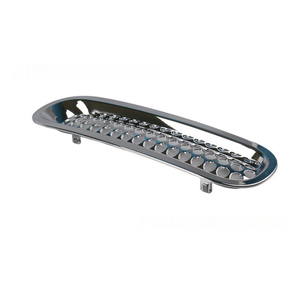 Para modelos Jeep JK <span class=keywords><strong>Wrangler</strong></span> de 2007-2018, inserções de grade dianteira em prata galvanizada, cobertura de grade em malha frontal, acessórios de encaixe, pacote com 7 peças. - Product Image 4