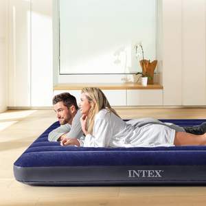 <span class=keywords><strong>INTEX</strong></span> 64758, cama de aire clásica de alta calidad, colchón inflable para <span class=keywords><strong>2</strong></span> personas para acampar en interiores o exteriores, 1,37 m X 1,91 m X 25cm - Product Image 1