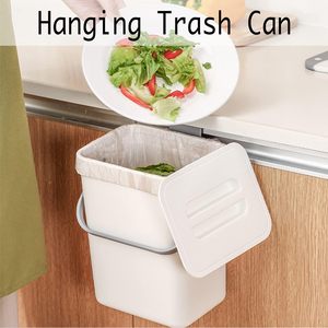 High Quality Plastic Wall-Mounted Rolling Cover PP Trash Can Premium Household Waste <b>Bin</b> Bathrooms Toilets Kitchens Storage - Product Image 2
