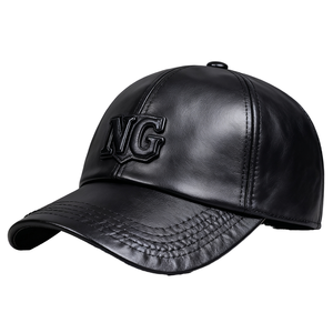 Casquette de baseball en cuir chaude automne-hiver, style hip-hop snapback, mode homme femme, sport décontracté, casquette papa, motif lettres, modèle courant - Product Image 1