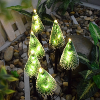 Lampes solaires à piquet pour arbre, étanches, pour extérieur, jardin, pelouse, décoration paysagère, lumière pour Noël, ornement de jardin pour les fêtes