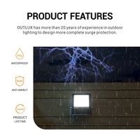 Projecteur LED extérieur étanche IP66 en aluminium moulé sous pression 200W pour villa, jardin/stades sportifs