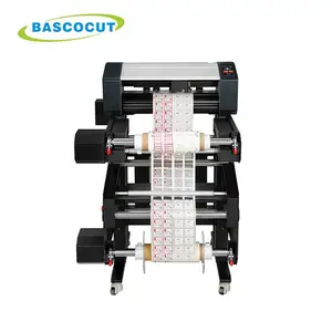 Bascocut Màn Hình Cảm Ứng Cuộn Để Cuộn Nhãn Cutter/Giấy Cuộn Chết Máy Cắt