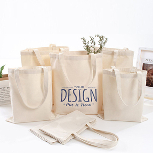 Sac fourre-tout en toile de coton biologique avec logo imprimé personnalisé réutilisable écologique Sac de shopping en toile pour les courses d'affaires - Product Image 2