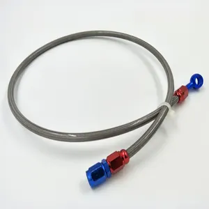 Assemblaggio del tubo flessibile del freno in ptfe per motocicletta intrecciato in acciaio inossidabile di alta qualità