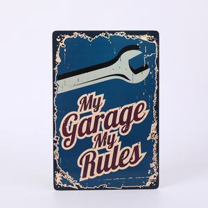 Ingrosso metallo pubblicità segno di latta appesa a muro piatto retrò stile birra segni Vintage targa decorativa - Product Image 3