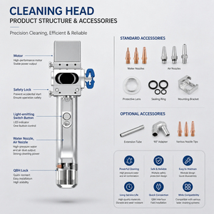 Máquina de Soldadura Láser Portátil Inteligente 4 en 1 de 3000W, Eliminador de Óxido para Reparación de Metales en Taller, Ligera y Portátil - Product Image 6