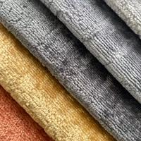 Tissu d'ameublement en velours tricoté 100% polyester, imperméable et résistant à l'eau, antistatique, pour textile de maison, tapis, couverture
