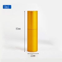 Flacons de parfum en aluminium rotatifs de 5 ml/8 ml/10 ml avec pompe pulvérisatrice en aluminium, coloris rose, bleu, noir