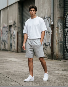 Men's Mid-Rise Breathable Cotton Sweat Shorts Heavyweight French Terry Drawstring Streetwear Casual Summer Custom Logo OEM - Product Image 6