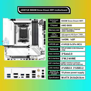 Tarjeta Madre JGINYUE <span class=keywords><strong>B650E</strong></span> Snow Dream M-ATX, Doble DDR5, Compatible con SATA, <span class=keywords><strong>AMD</strong></span> <span class=keywords><strong>AM5</strong></span> para Procesadores de Escritorio Serie Ryzen - Product Image 2