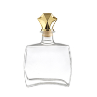 Botella de Vodka Rectangular Plana, Botella Pequeña Portátil para una Sola Persona, Exquisita y de Alta Gama 100ml 200ml 250ml