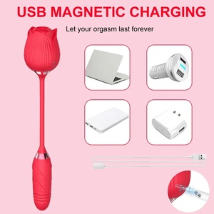 Juguete Sexual Vibrador de Succión de Clítoris en Forma de Rosa, Vibrador de Lengua para Lamer Pezones y Vagina, Consolador Vibrador, Masturbadores, Juguetes Sexuales para Adultos - Product Image 5