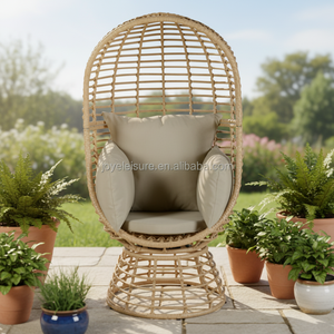 Leisure Modern Eco-friendly Aluminum <b>Frame</b> Outdoor Garden Rattan <b>Swing</b> Hammock Chair Set Bird Nest Dining Hotel - Product Image 3