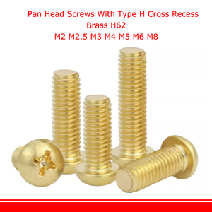 Vis métriques à tête cylindrique Phillips en laiton H62 <span class=keywords><strong>M2</strong></span> <span class=keywords><strong>M2</strong></span>.5 M3 M4 M5 M6 M8 pour carte mère PCB - Product Image 2
