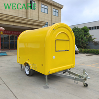 Wecare Street Mini Cuisine Mobile Entièrement Équipée, Camion de Restauration, Chariot à Café, Hot-dogs, Gelato, Crème Glacée, Popcorn, Remorque de Restauration