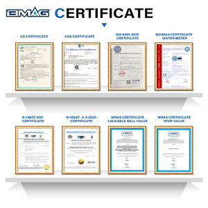 BMAG MID IP68 OEM R160 マルチジェット真鍮製マルチジェット住宅用冷水メーター（パルスライン付き） - Product Image 5