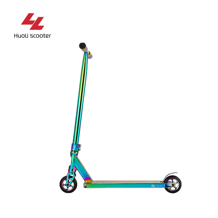 Arc-en-ciel Pro Stunt Scooter Complet Tour Scooters Trottinettes Freestyle pour Les Enfants adultes