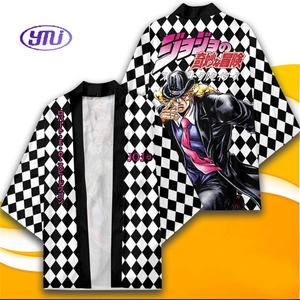 เสื้อยืดอะนิเมะ18สไตล์สำหรับ <span class=keywords><strong>jojo</strong></span> kimono haori - Product Image 4