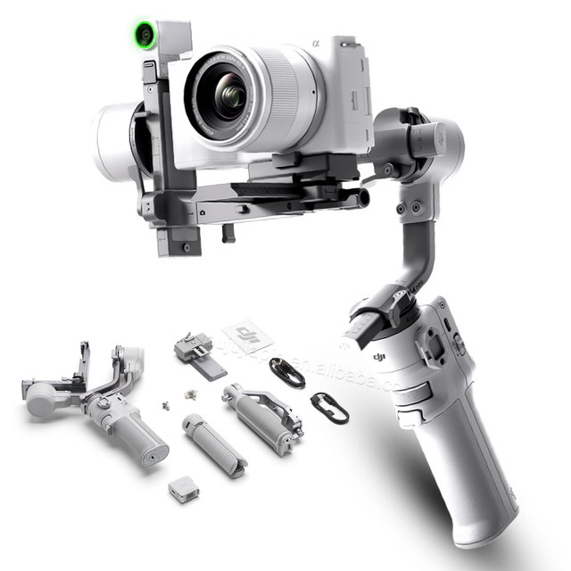 DJI RS4 Mini Light Weight We-Media Stabilizer Smart Follow-up Anti-shake Mobile Phone Handheld PTZ Vlog Camera Stabilizer