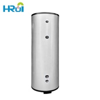 Réservoir d'eau chaude domestique 200L 300L en acier inoxydable SUS304/316L, réservoir tampon duplex en acier inoxydable pour pompe à chaleur air-eau