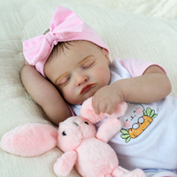 Boneka Bayi Reborn 18 Inci, Mirip Asli, Bahan Vinyl Lembut, Boneka Bayi Baru Lahir Realistis, Mainan untuk Anak, Hadiah, Grosir, Custom