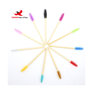 Mixed Procurement 50pcs Handle Disposable Eyelash Mascara <b>Brush</b> Disposable Bamboo Mascara Wand Eyelash Extensions <b>Brush</b> - Product Image 4